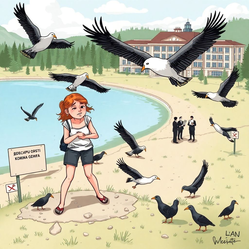 Курорт Соленые озера Оренбург: суд туристки после нападения птиц