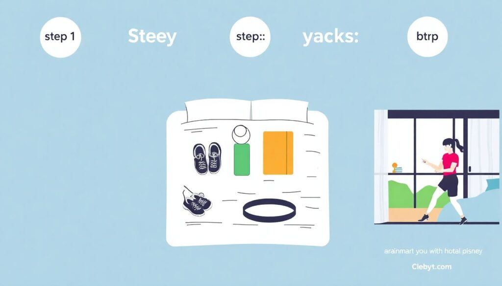 Как оставаться в форме во время путешествия - иллюстрация