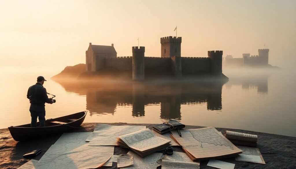 Самые красивые замки на воде - иллюстрация