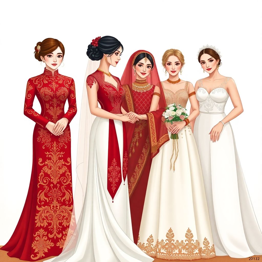 Самые необычные свадебные платья народов мира: традиции и символы