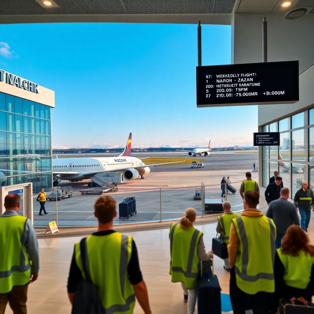 Аэропорт Нальчик увеличит рейсы Нальчик – Казань до трёх в неделю