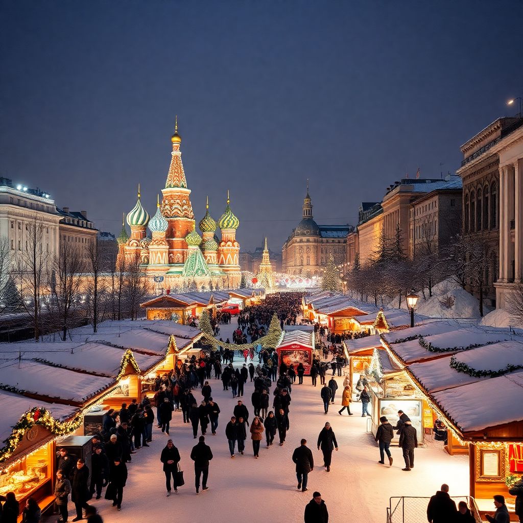 Москва на Новый год: пик туристического наплыва 31 декабря и 2 января