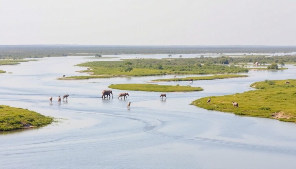 Путешествие в Ботсвану: дельта Окаванго и пустыня Калахари - иллюстрация
