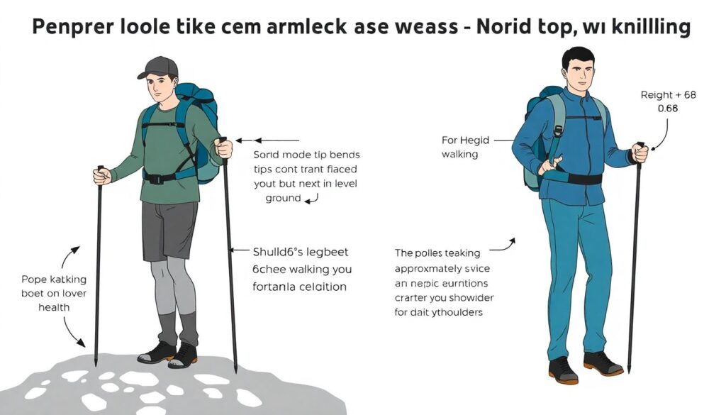 Как правильно выбрать и использовать треккинговые палки - иллюстрация