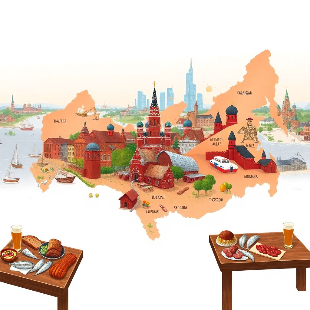 Русская кухня регионов России: гастрономический тур от Калининграда до Камчатки