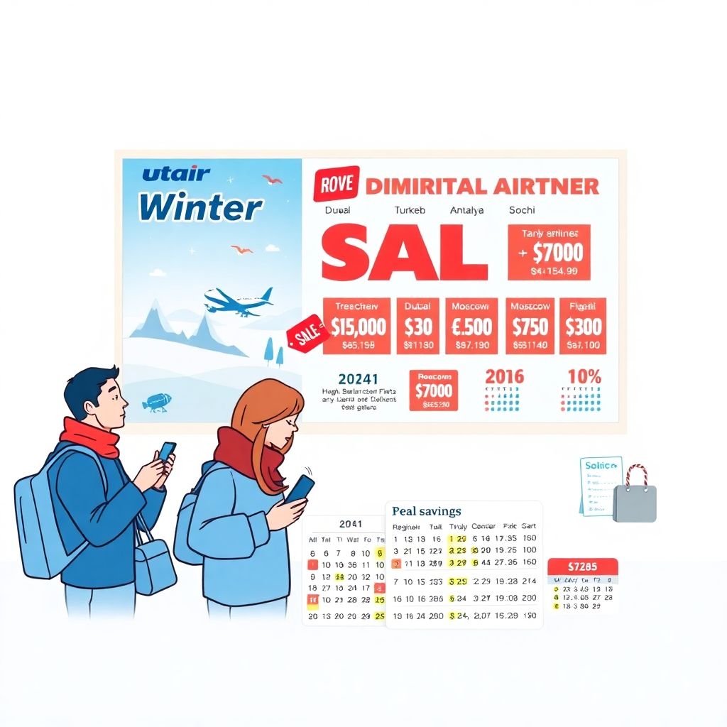 Зимняя распродажа utair: где реально сэкономить на перелётах и дешёвых билетах