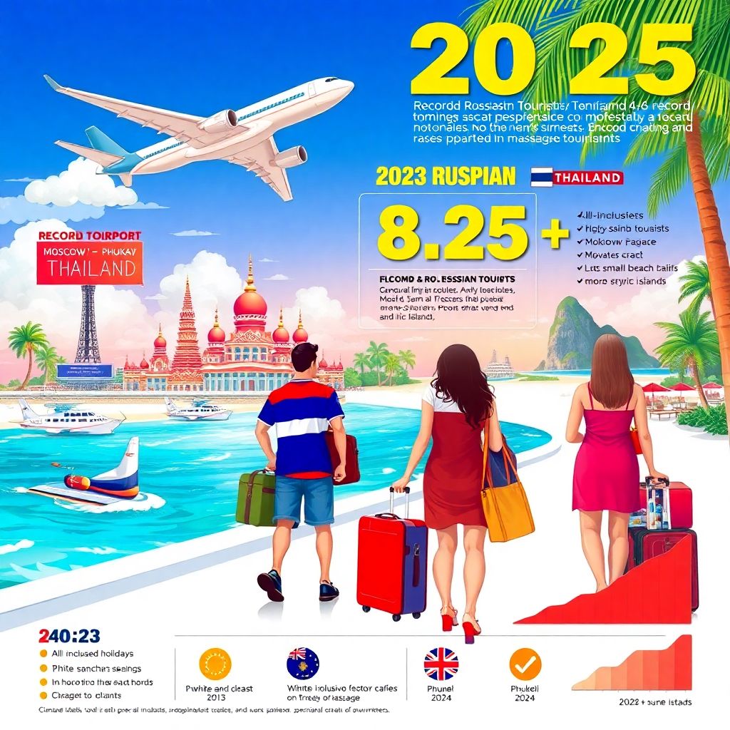 Рекордный поток российских туристов в Таиланд 2025: Россия вышла на 4 место