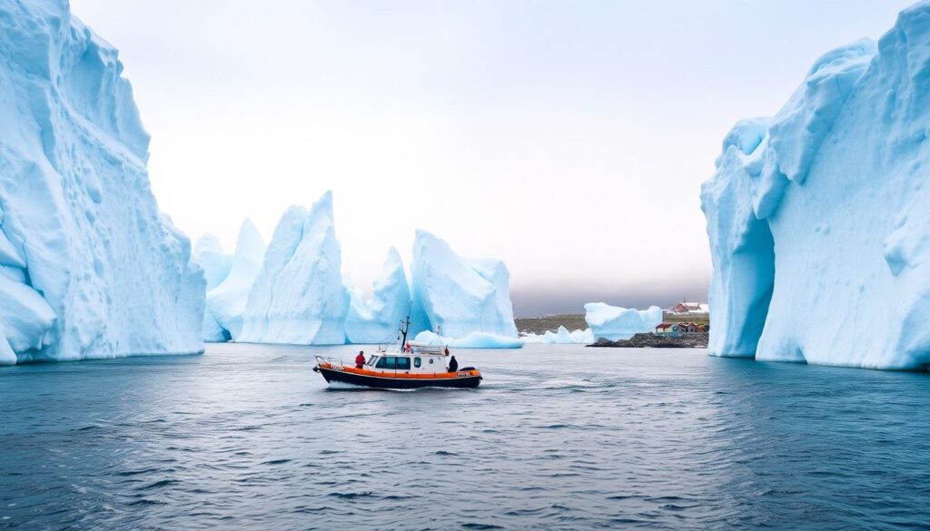 Путешествие в Гренландию: айсберги - иллюстрация