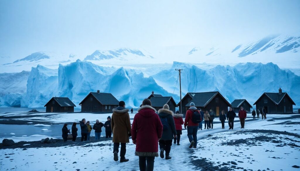 ледники и культура инуитов - иллюстрация
