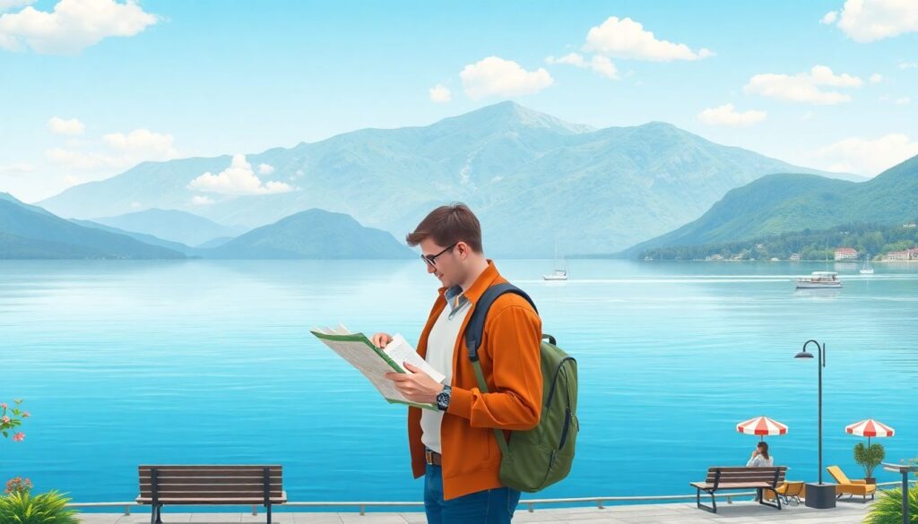 Самые красивые озерные края мира - иллюстрация