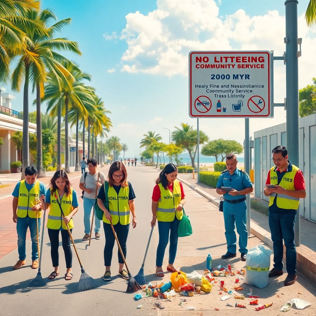 Малайзия: штрафы и общественные работы за мусор для туристов и местных