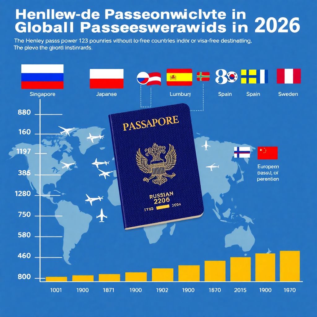 Загранпаспорт России 2026: безвизовые страны, список из 113 направлений