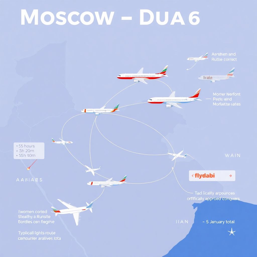Сколько лететь из Москвы в Дубай сейчас и безопасны ли маршруты в обход Ирана