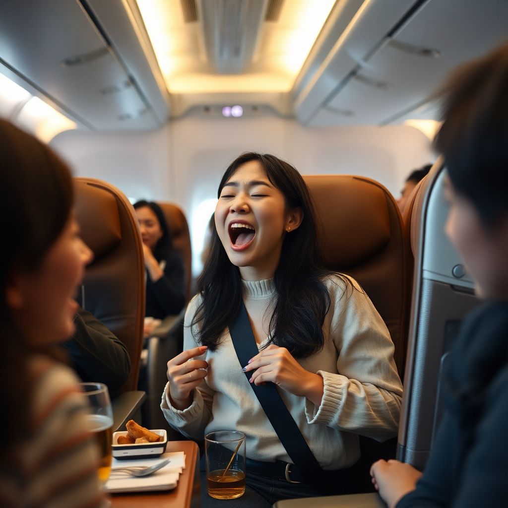 Блогерша сняла панику в самолете: турбулентность, хейт и страх полетов