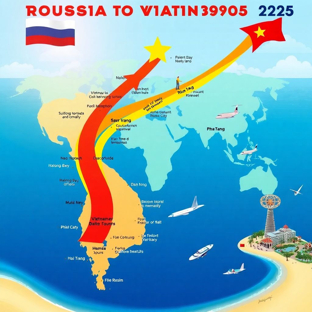 Турпоток из России во Вьетнам в 2025 году: рост втрое и новые возможности