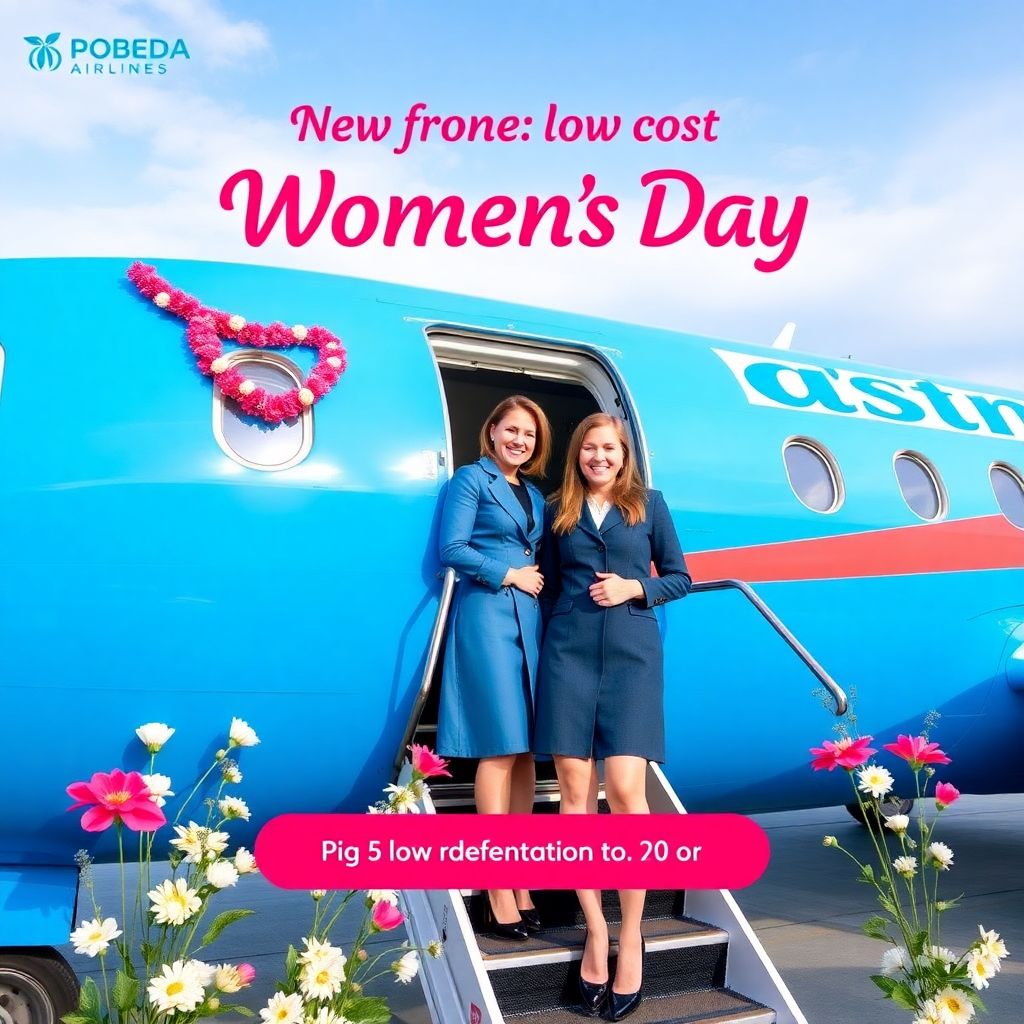 Авиабилеты Победа от 888 рублей к 8 Марта: праздничная распродажа